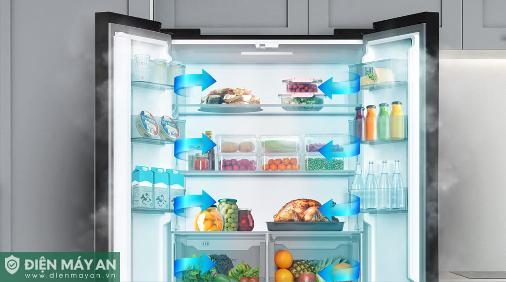 Tủ lạnh Casper Inverter EcoFresh 432 lít Multi Door RM-E432PBS